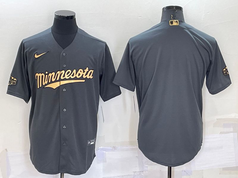 Men Minnesota Twins Blank Grey 2022 All Star Nike MLB Jerseys->minnesota twins->MLB Jersey